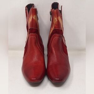 Elite by Corkys  "Red Leather Western Boots"  SZ 10 New Without Box
